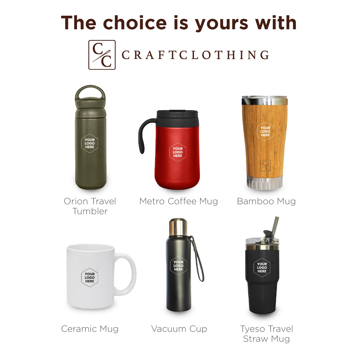 The choice is yours with CRAFTCLOTHING