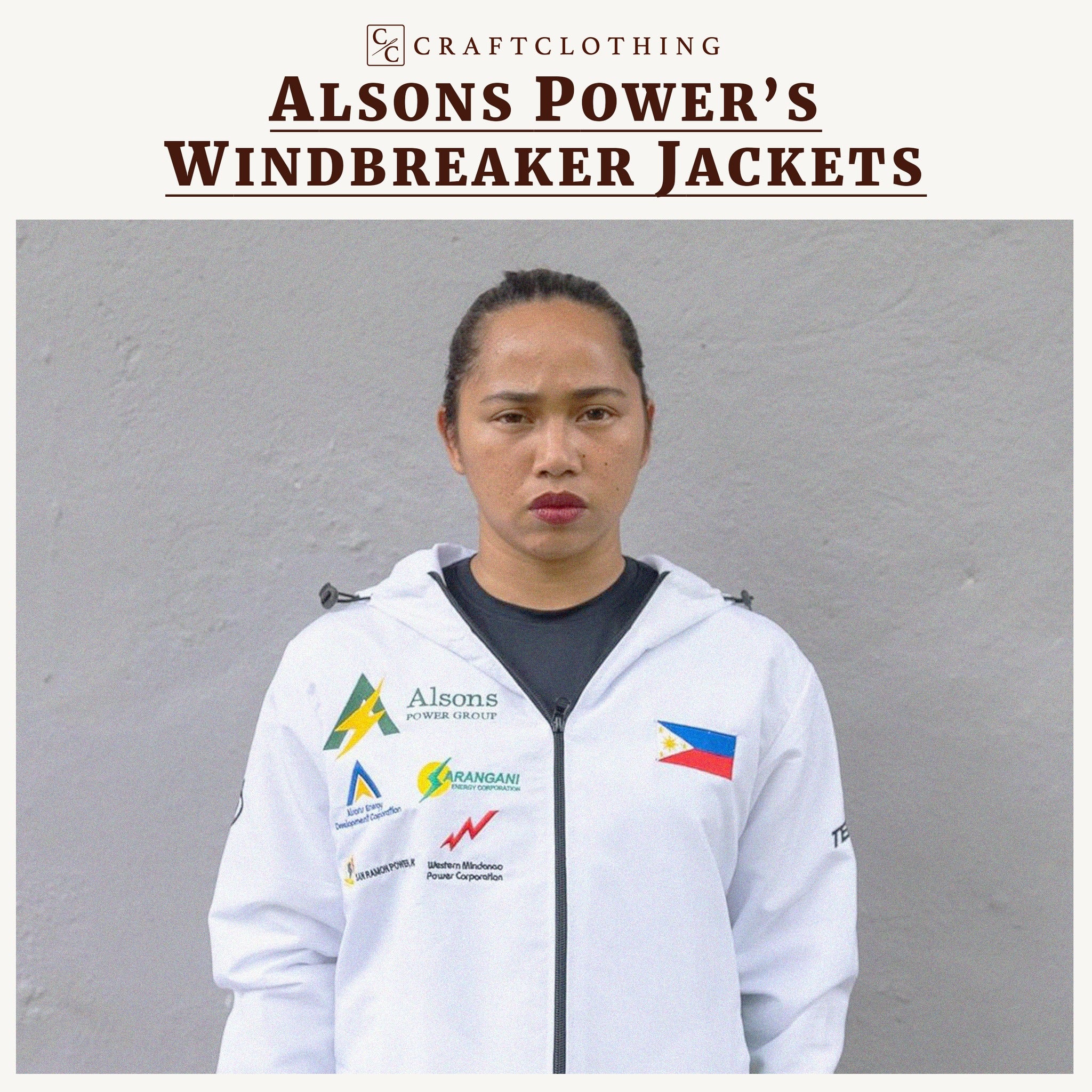 ALSONS POWER'S WINDBREAKER JACKETS