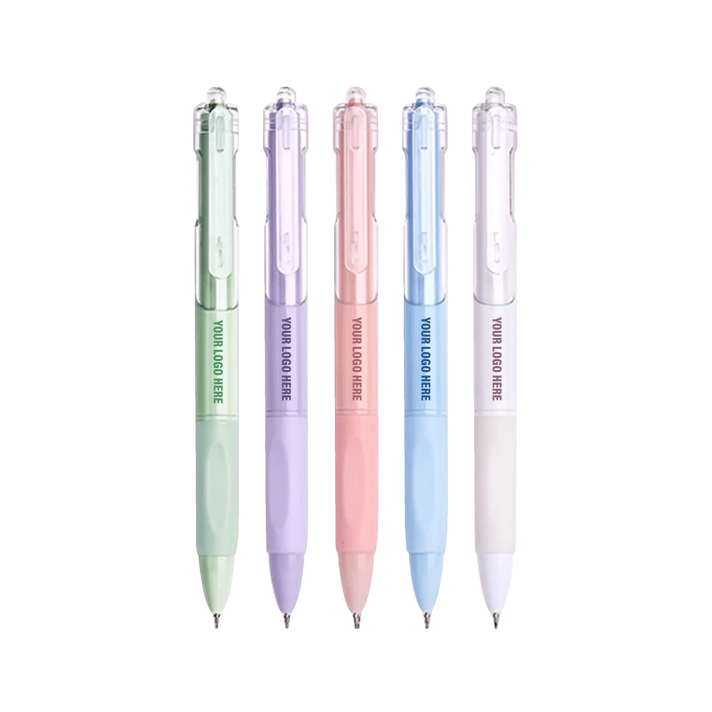 Pastel Retractable Gel Pen 0.5mm - Black Ink (BP12)