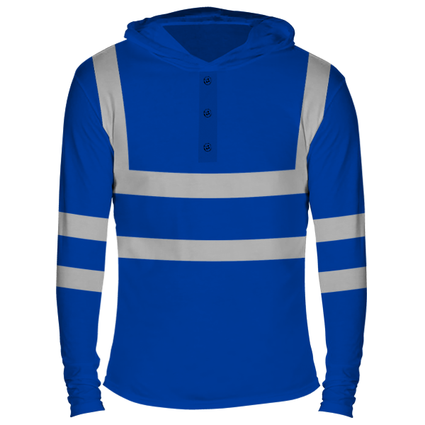 Reflectorized Hooded Buttoned Longsleeves (HL16)