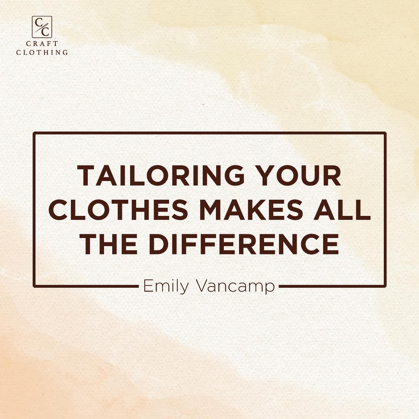 Tailoring your clothes makes all the DIFFERENCE