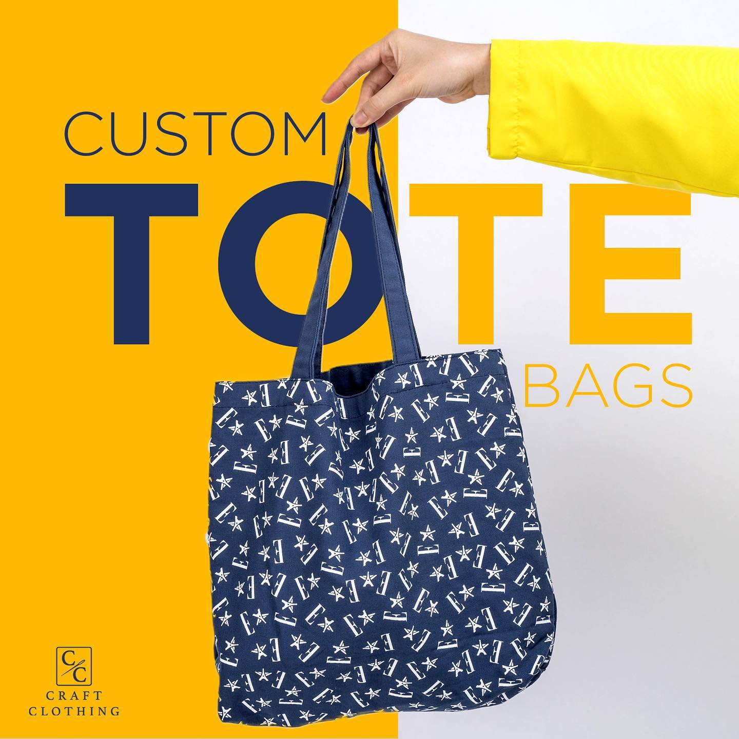 Custom Tote Bags: The perfect grab n’ go bag for your active lifestyle.