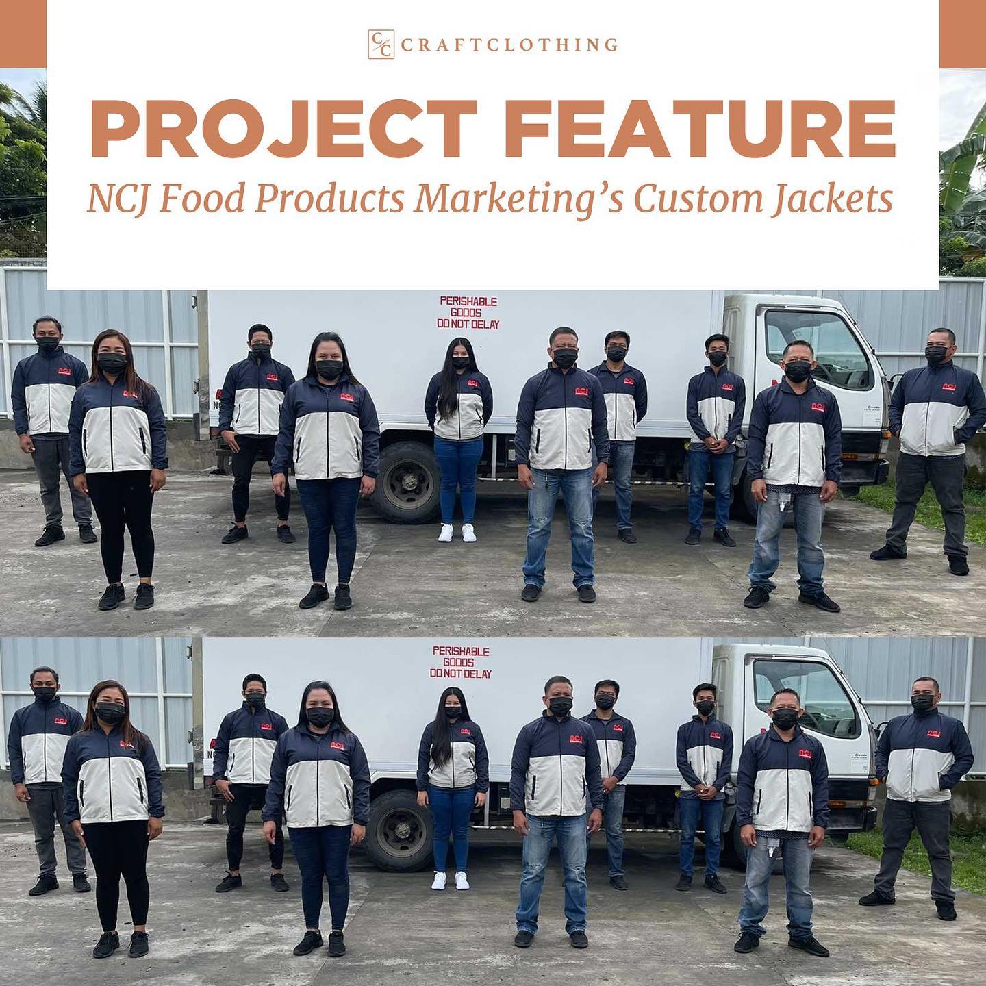 Project Feature: NCJ Food Products Marketing’s Windbreaker Jackets