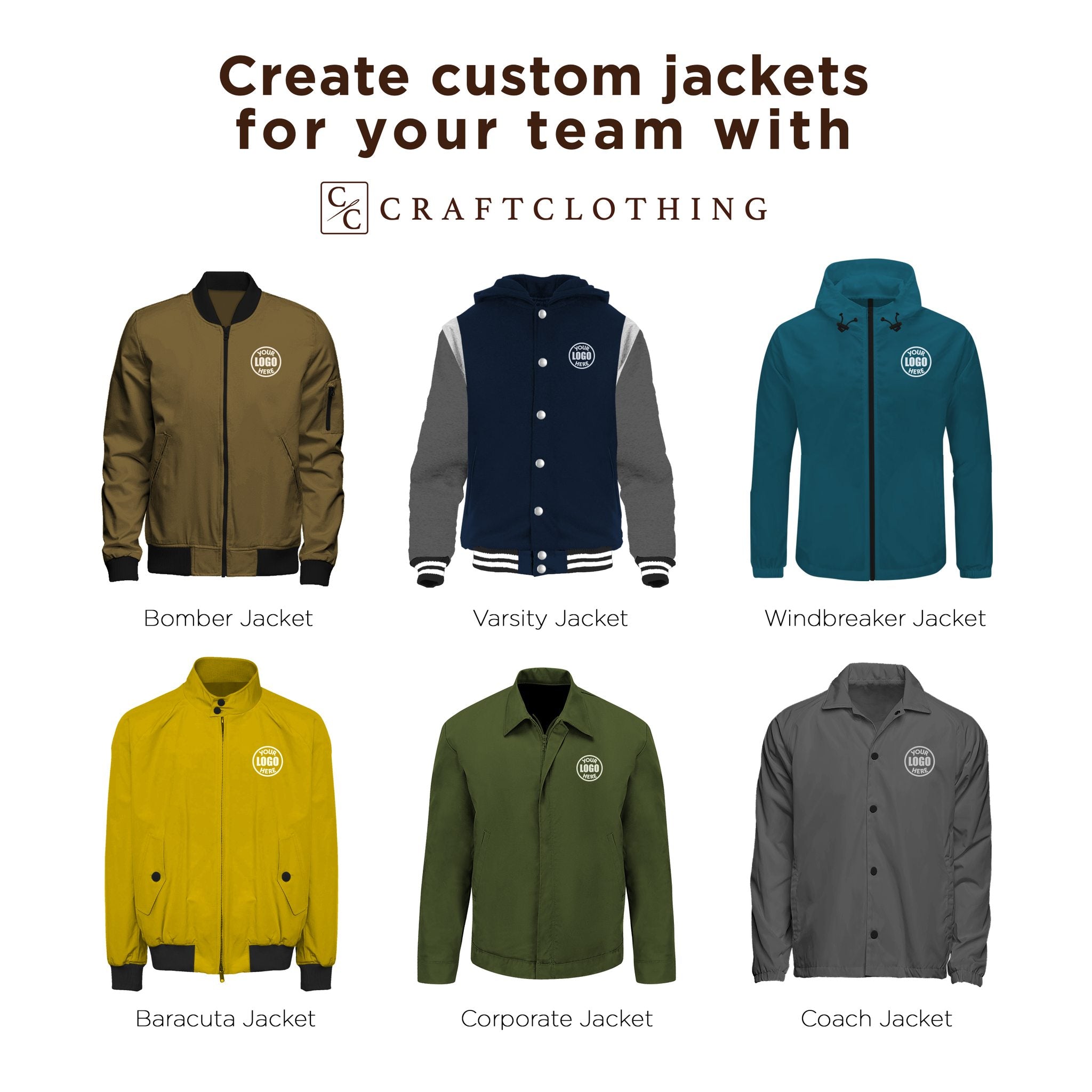 Create custom jackets for your team