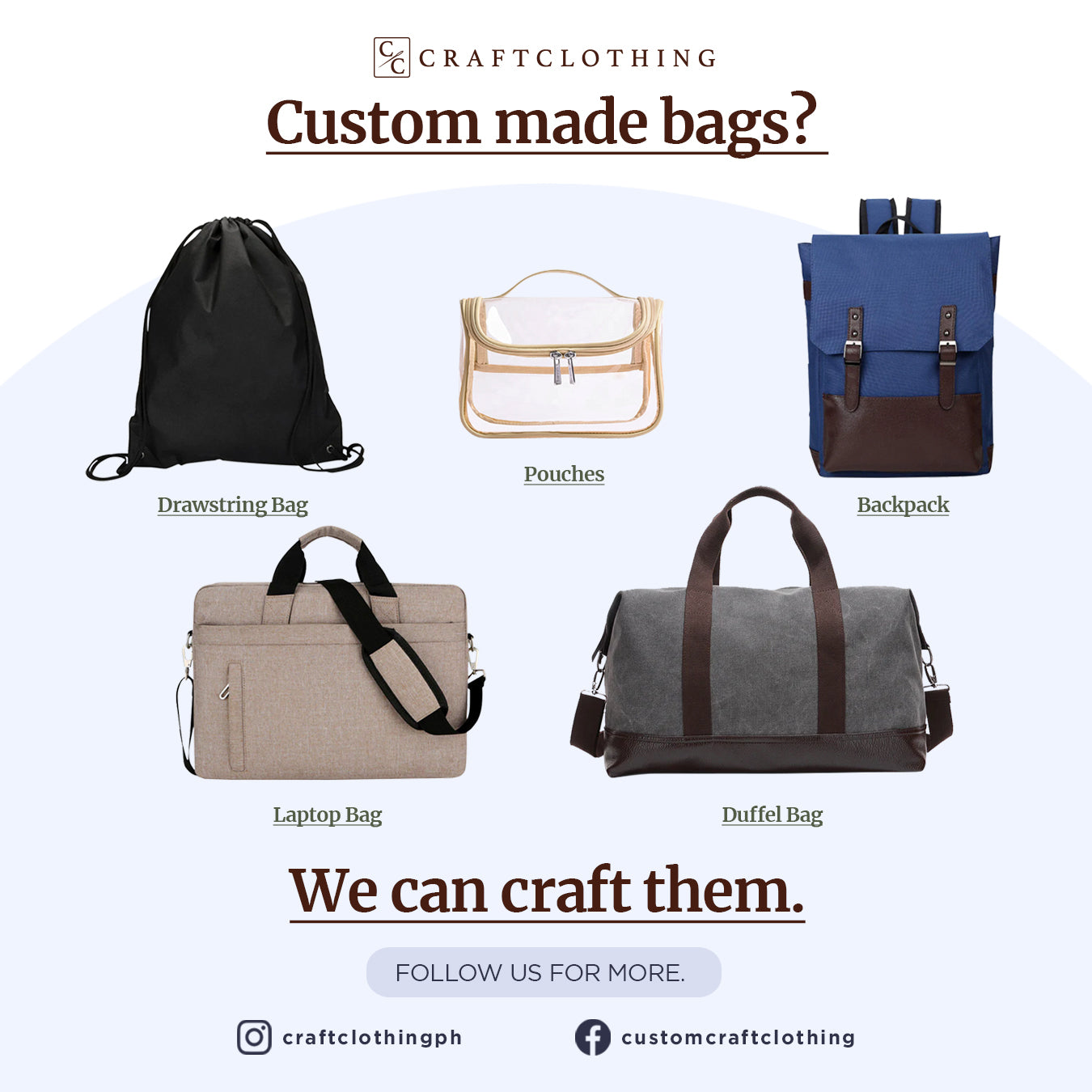 Custom made bags?