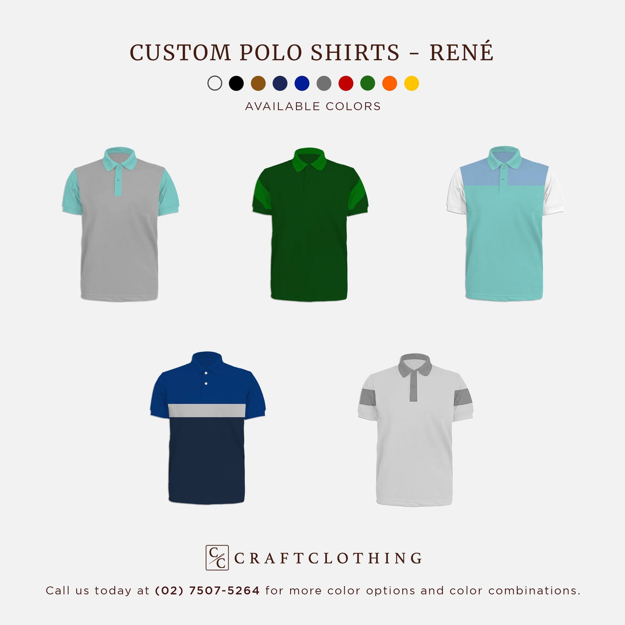 Meet our René Custom Polo Shirt