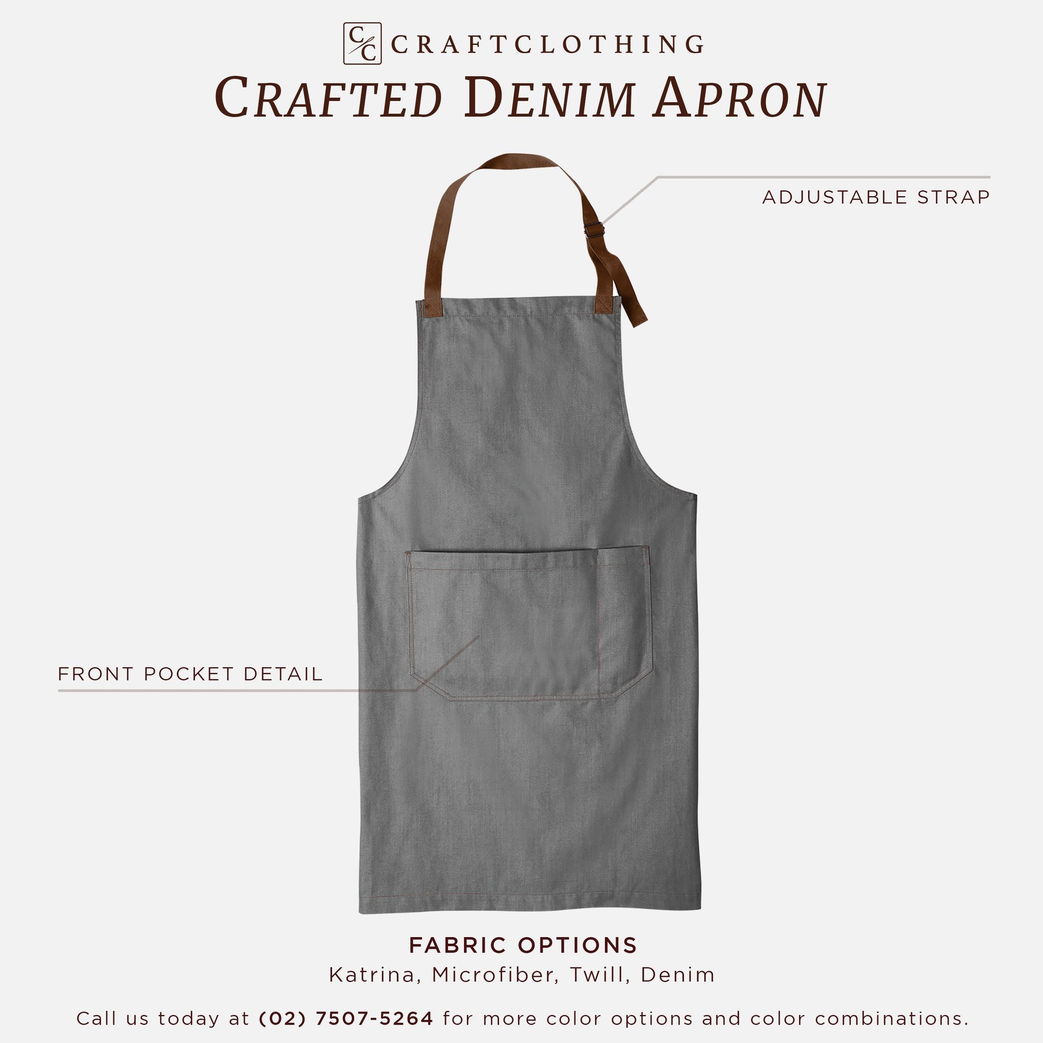 CRAFTED DENIM APRON