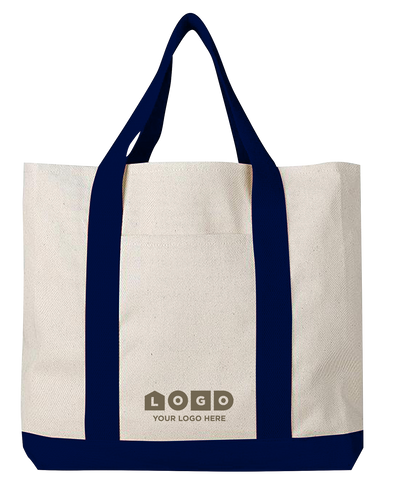 Two-tone Canvas Tote (TB18)