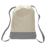Two-tone Canvas Drawstring Bag (BK02)