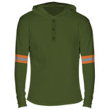 Reflectorized Hooded Buttoned Longsleeves (HL15)