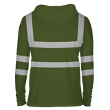 Reflectorized Hooded Buttoned Longsleeves (HL16)
