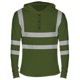 Reflectorized Hooded Buttoned Longsleeves (HL16)