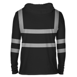 Reflectorized Hooded Buttoned Longsleeves (HL16)
