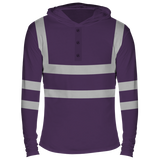 Reflectorized Hooded Buttoned Longsleeves (HL16)