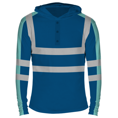 Reflectorized Hooded Buttoned Longsleeves (HL24)