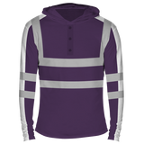 Reflectorized Hooded Buttoned Longsleeves (HL24)