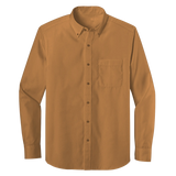 Long Sleeve One Pocket Button-Down Polo (LL07)