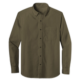 Long Sleeve One Pocket Button-Down Polo (LL07)