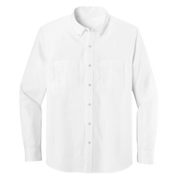 Long Sleeve Double Pocket Button-Down Polo (LL08)
