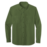 Long Sleeve Double Pocket Button-Down Polo (LL08)