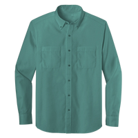 Long Sleeve Double Pocket Button-Down Polo (LL08)