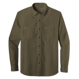 Long Sleeve Double Pocket Button-Down Polo (LL08)