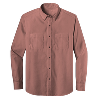 Long Sleeve Double Pocket Button-Down Polo (LL08)
